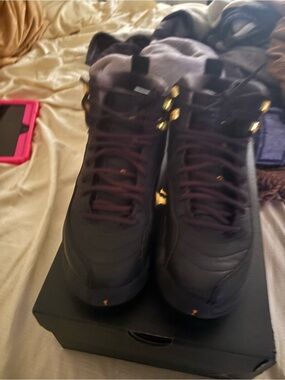 Black and Gold Jordan 12
